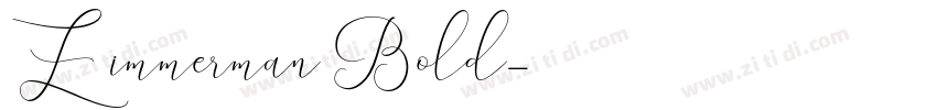 Zimmerman Bold字体转换